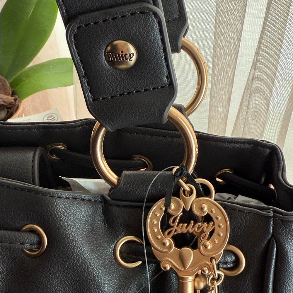 SOLD Juicy Couture The Key to Juicy Tote Brown - Picture 3 of 7
